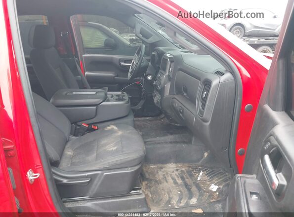 3GCUYAEF8MG107487 2021 CHEVROLET SILVERADO Красный Вид салона спереди