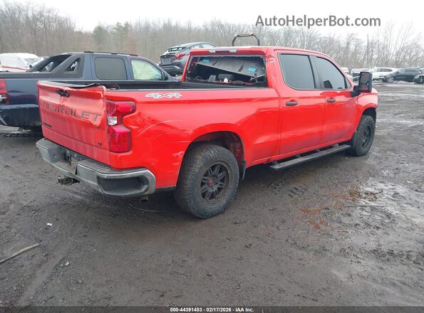 3GCUYAEF8MG107487 2021 CHEVROLET SILVERADO Красный Задняя правая четверть