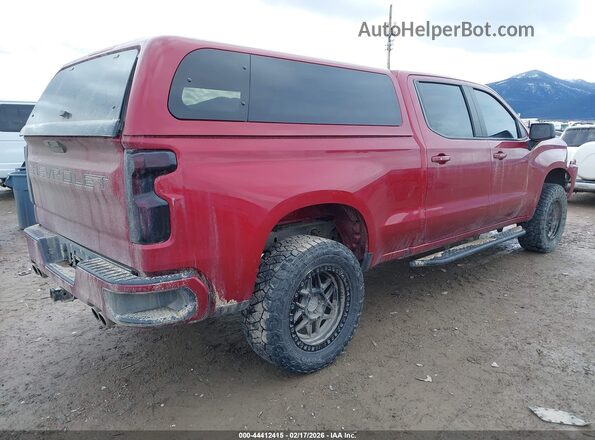 3GCUYEED1KG191218 2019 CHEVROLET SILVERADO Красный Задняя правая четверть