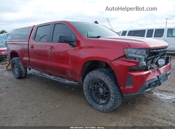 3GCUYEED1KG191218 2019 CHEVROLET SILVERADO Красный Передняя правая четверть