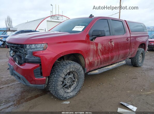 3GCUYEED1KG191218 2019 CHEVROLET SILVERADO Красный Передняя левая четверть
