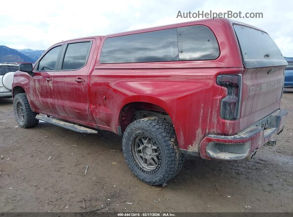 3GCUYEED1KG191218 2019 CHEVROLET SILVERADO Красный Задняя левая четверть