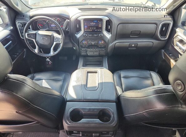 3GCUYEEDXKG271410 2019 CHEVROLET SILVERADO Серый Вид панели приборов