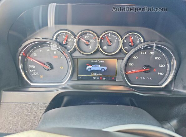 3GCUYEEDXKG271410 2019 CHEVROLET SILVERADO Серый Вид щитка приборов
