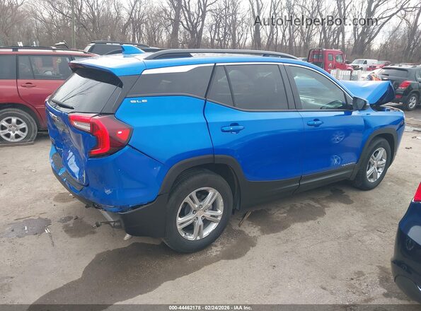 3GKALMEG2RL237327 2024 GMC TERRAIN Синий Задняя правая четверть