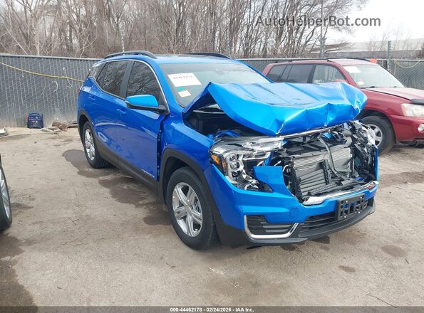 3GKALMEG2RL237327 2024 GMC TERRAIN Синий Передняя правая четверть