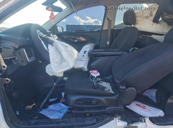 3GKALMEV0JL389495 2018 GMC TERRAIN White Widok wnętrza z przodu