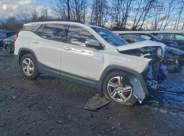 3GKALMEV0JL389495 2018 GMC TERRAIN White Przód prawy