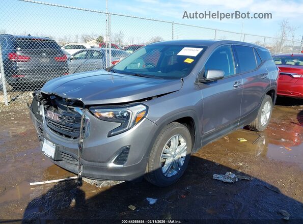 3GKALMEV0KL275286 2019 GMC TERRAIN Серебряный Передняя левая четверть