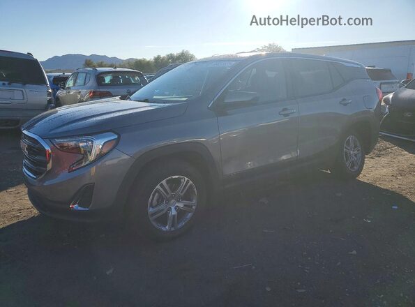 3GKALMEV3KL106878 2019 GMC TERRAIN Серый Передняя левая четверть