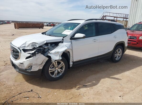 3GKALMEV6KL110813 2019 GMC TERRAIN Белый Передняя левая четверть