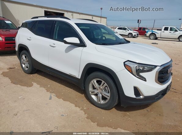 3GKALMEV6KL110813 2019 GMC TERRAIN Белый Передняя правая четверть