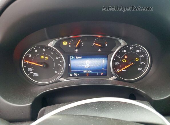 3GKALMEV6KL118510 2019 GMC TERRAIN Белый Вид щитка приборов