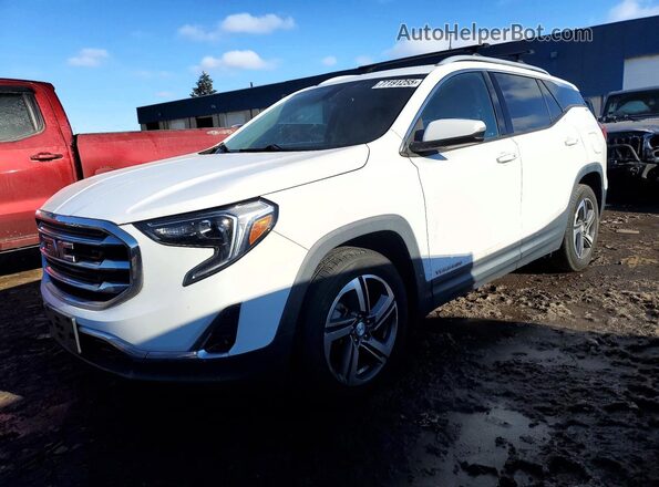 3GKALPEV0KL391895 2019 GMC TERRAIN White Vista tres cuartos delantera izquierda