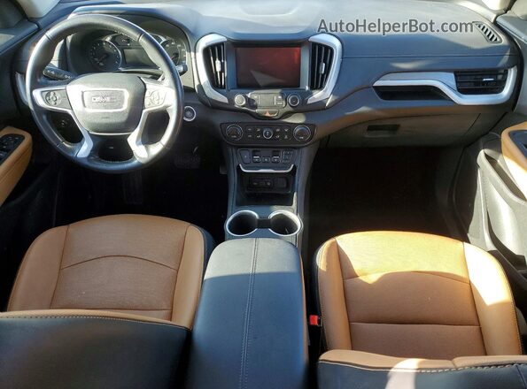 3GKALPEV0KL391895 2019 GMC TERRAIN White Vista del salpicadero