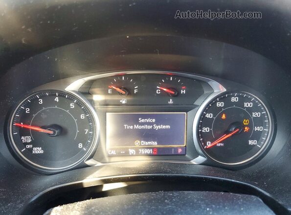 3GKALPEV4KL162085 2019 GMC TERRAIN Красный Вид щитка приборов