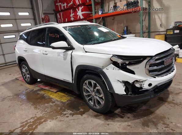 3GKALPEV8JL243055 2018 GMC TERRAIN Белый Передняя правая четверть