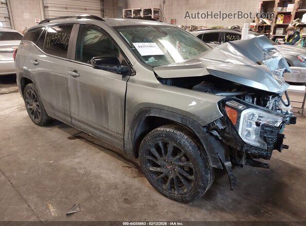 3GKALTEG2PL105319 2023 GMC TERRAIN Серый Передняя правая четверть