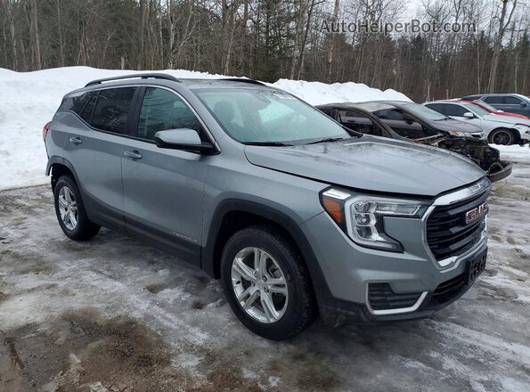 3GKALTEG4PL246201 2023 GMC TERRAIN Серебряный Передняя правая четверть
