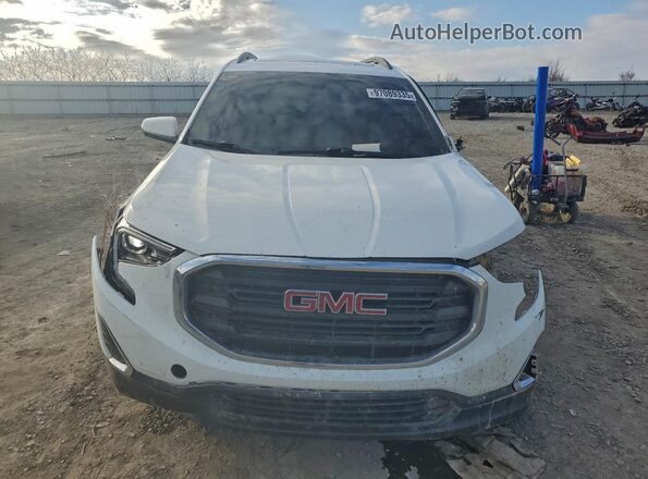 3GKALTEV8JL256655 2018 GMC TERRAIN Белый Вид спереди