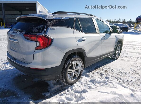 3GKALTEV8ML335876 2021 GMC TERRAIN Серебряный Задняя правая четверть