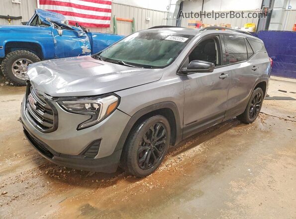 3GKALTEX4KL158760 2019 GMC TERRAIN Gray Vista tres cuartos delantera izquierda
