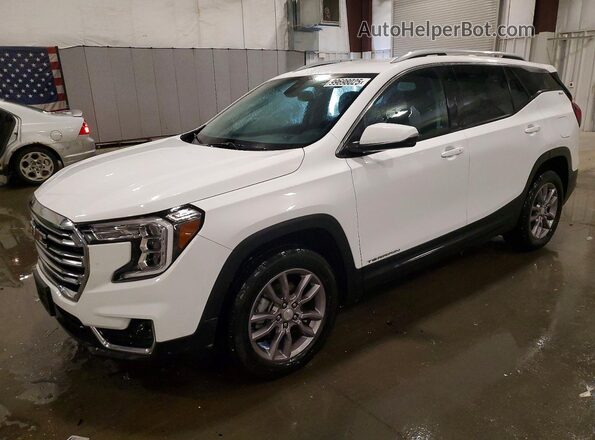 3GKALVEG1RL174601 2024 GMC TERRAIN White Առջևի ձախ երեք քառորդ տեսարան
