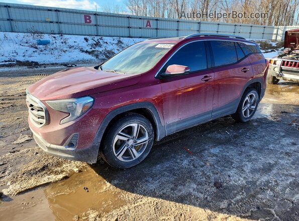 3GKALVEV3KL317763 2019 GMC TERRAIN Бордовый Передняя левая четверть
