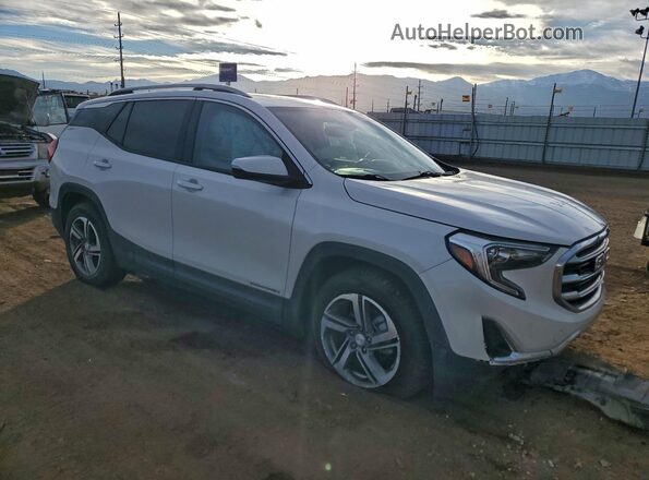 3GKALVEVXML401002 2021 GMC TERRAIN Белый Передняя правая четверть