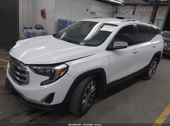 3GKALVEX0JL303108 2018 GMC TERRAIN Белый Передняя левая четверть