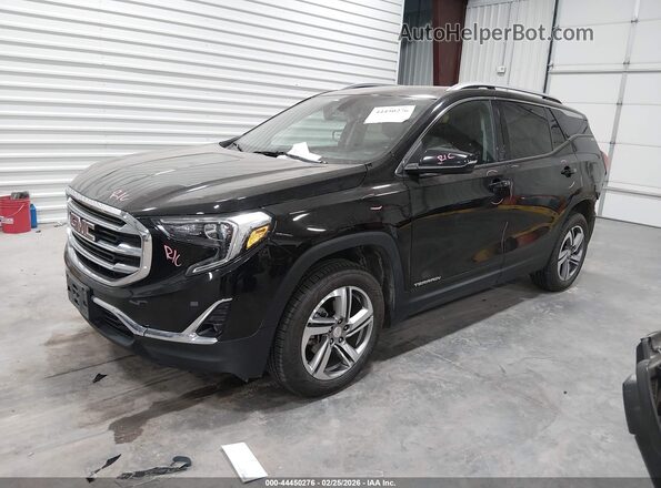 3GKALWEU4JL293663 2018 GMC TERRAIN Черный Передняя левая четверть
