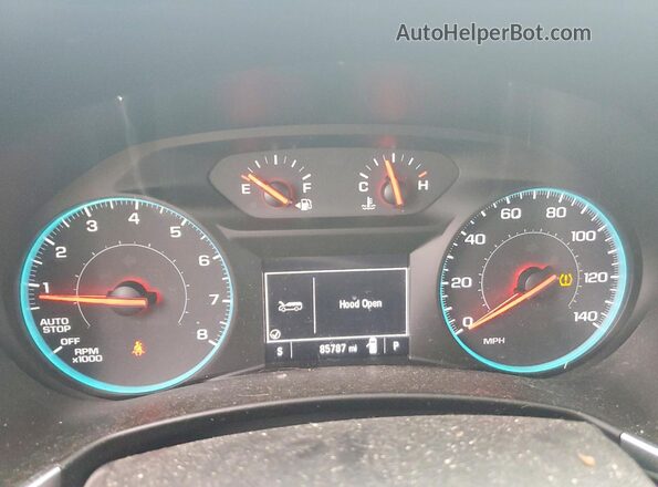 3GNAXHEV5JS609668 2018 CHEVROLET EQUINOX Синий Вид щитка приборов
