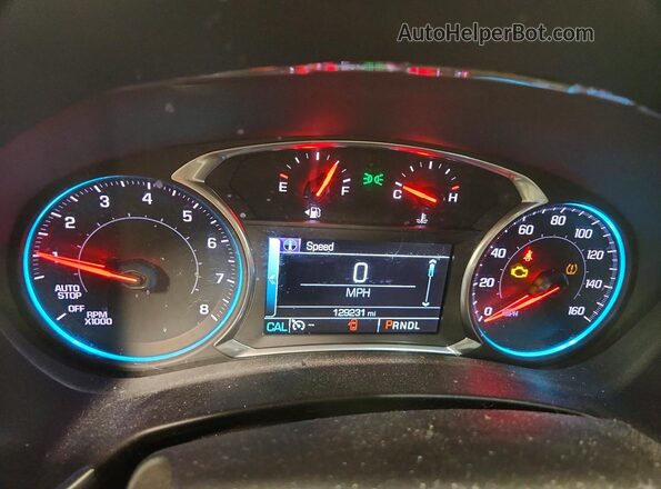 3GNAXSEV5JS508997 2018 CHEVROLET EQUINOX Черный Вид щитка приборов
