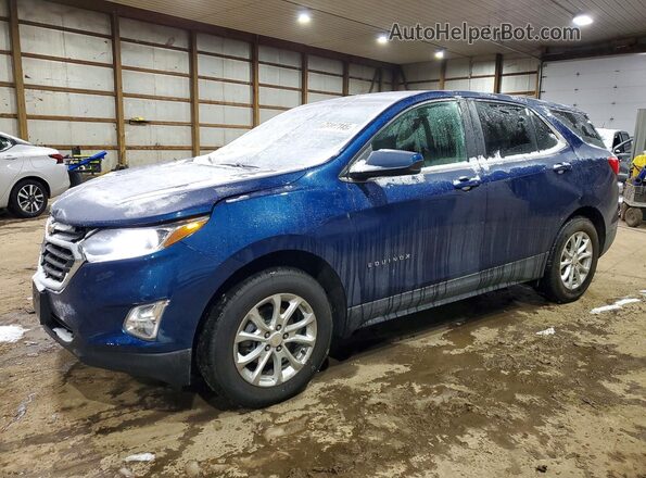 3GNAXUEVXML347377 2021 CHEVROLET EQUINOX Синий Передняя левая четверть