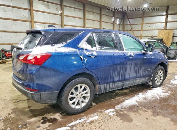 3GNAXUEVXML347377 2021 CHEVROLET EQUINOX Синий Задняя правая четверть