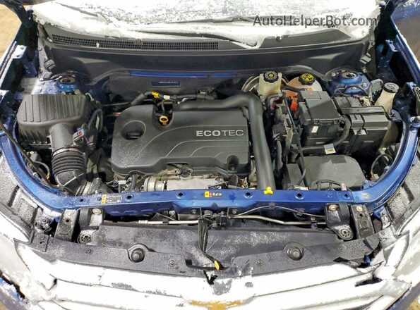 3GNAXUEVXML347377 2021 CHEVROLET EQUINOX Синий Вид подкапотного пространства