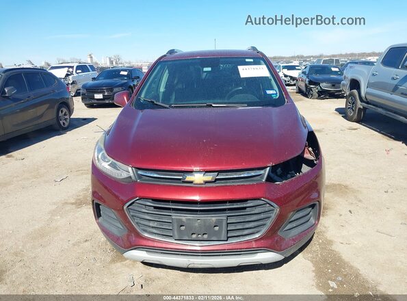 3GNCJLSB1HL162574 2017 CHEVROLET TRAX Красный Вид щитка приборов