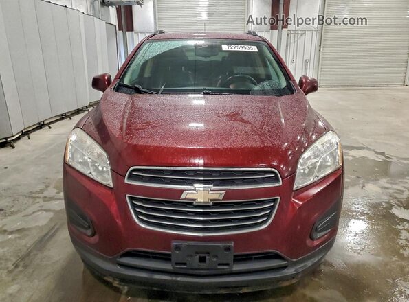 3GNCJLSB4GL229876 2016 CHEVROLET TRAX Бордовый Вид спереди
