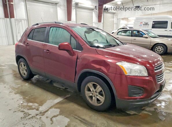 3GNCJLSB4GL229876 2016 CHEVROLET TRAX Бордовый Передняя правая четверть