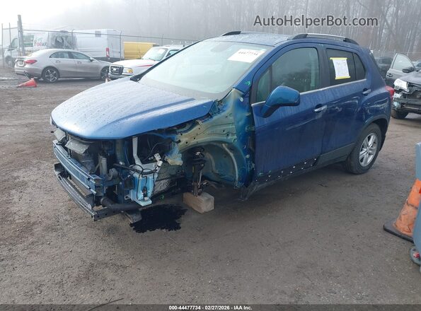 3GNCJPSB3KL305992 2019 CHEVROLET TRAX Синий Передняя левая четверть