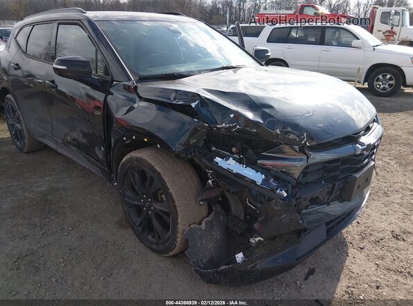 3GNKBERS2KS670561 2019 CHEVROLET BLAZER Черный Вид спереди