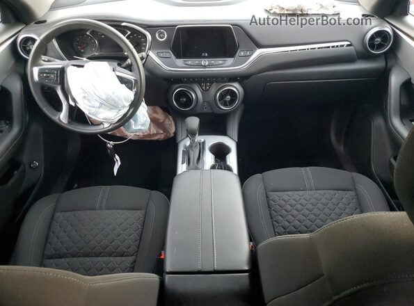 3GNKBHR41NS157745 2022 CHEVROLET BLAZER Бордовый Вид панели приборов