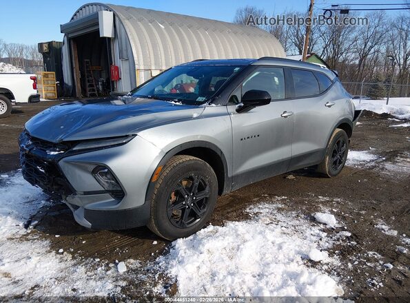 3GNKBHR42PS235081 2023 CHEVROLET BLAZER Gray Vista tres cuartos delantera izquierda