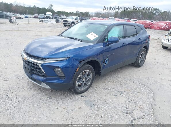 3GNKBHR44PS157306 2023 CHEVROLET BLAZER Синий Передняя левая четверть