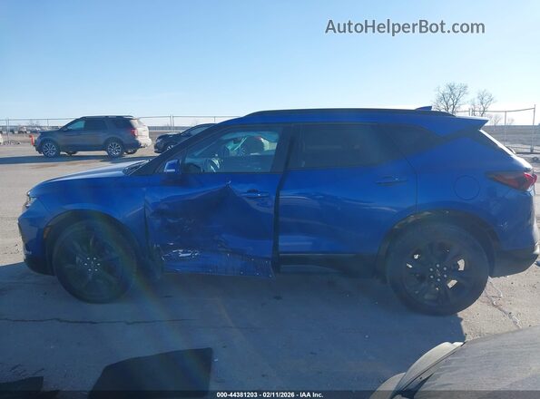 3GNKBJRS1KS620534 2019 CHEVROLET BLAZER Синий Панорамный вид салона 360°
