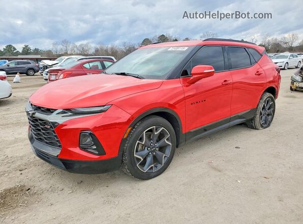 3GNKBJRS1KS690616 2019 CHEVROLET BLAZER Красный Передняя левая четверть