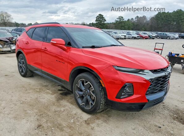 3GNKBJRS1KS690616 2019 CHEVROLET BLAZER Красный Передняя правая четверть