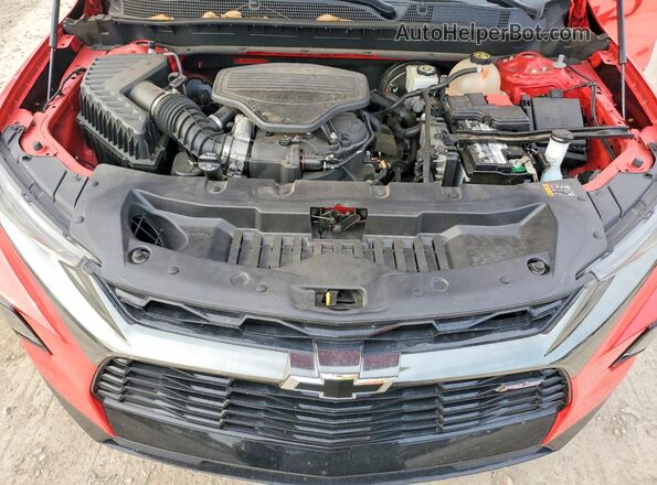 3GNKBJRS1KS690616 2019 CHEVROLET BLAZER Красный Вид подкапотного пространства