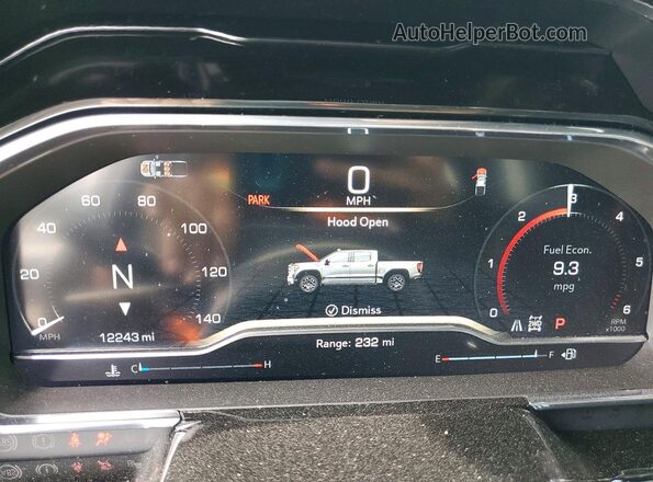 3GTUUDED3RG418473 2024 GMC SIERRA Gray Widok zestawu wskaźników