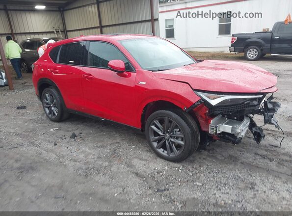 3HDSA1H50SM700532 2025 ACURA ADX Красный Передняя правая четверть